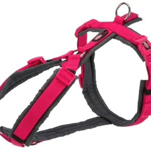Hundesele Trekking Fuchsia/Grafitt Grå M/L 62-74cmx25mm