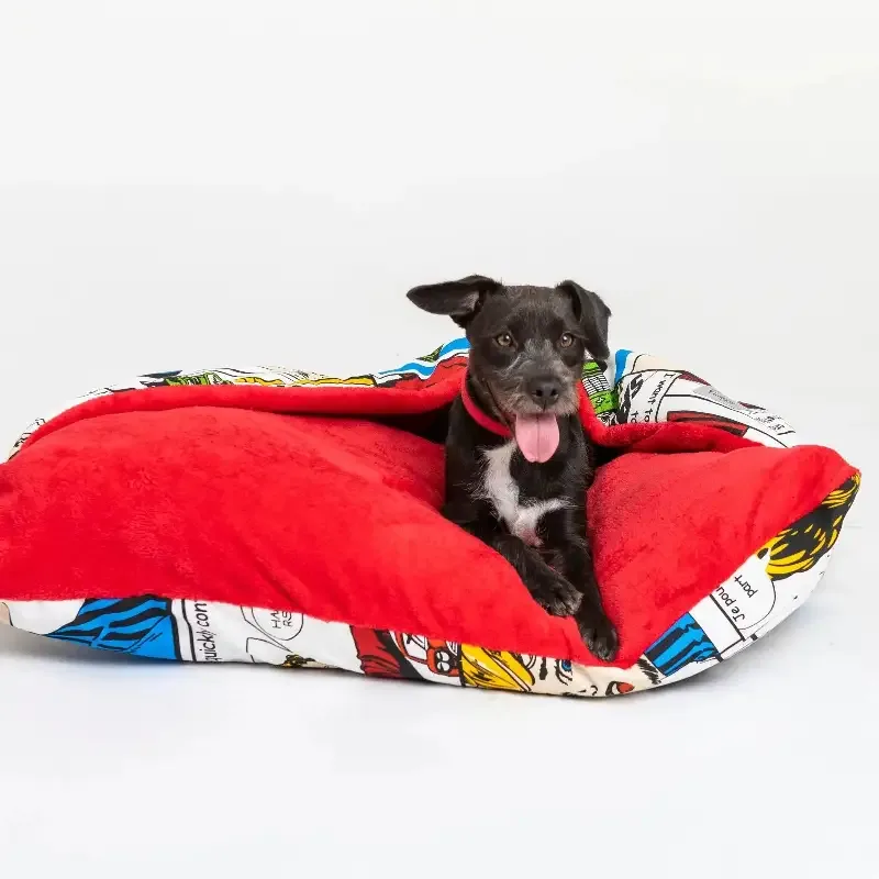 Hundeseng – hule/ sovepose til hund – tegneserie