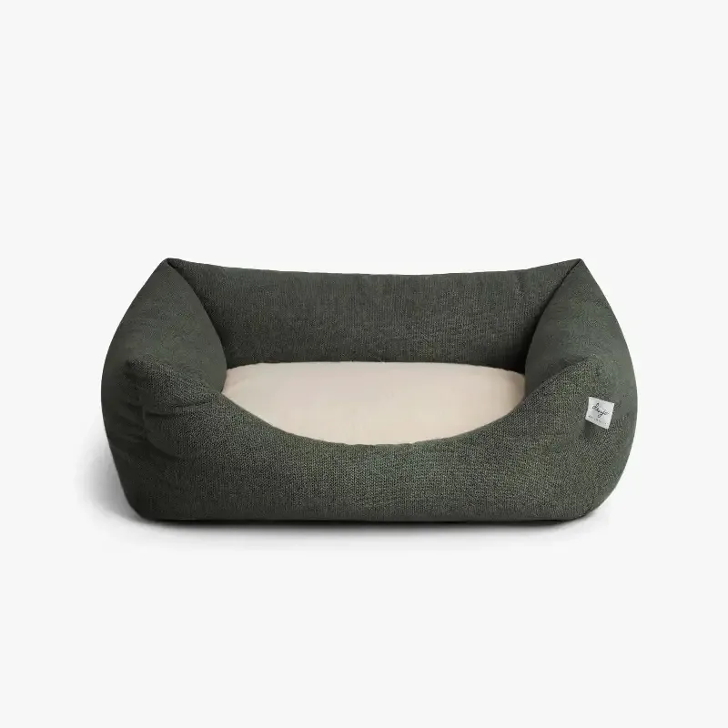 Hundeseng Teddy Lounge Moss Green – Denjo Dogs