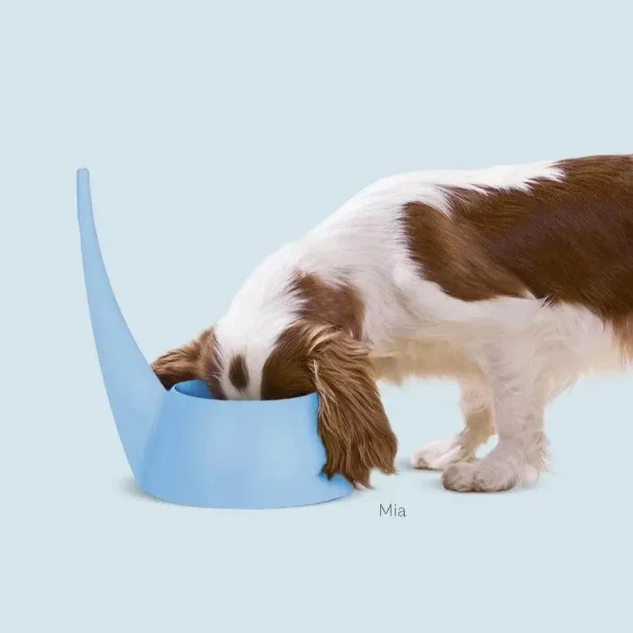 Hundeskål til hund med lange ører – blå