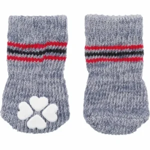 Hundesokker, Grå S-M (2 Stk.) Non-Slip