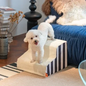 Hundetrapp med skråplan for seng og sofa