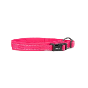 Hundhalsband Rufus vadderat st盲llbart Rosa