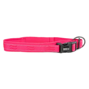 Hundhalsband Rufus vadderat st盲llbart Rosa
