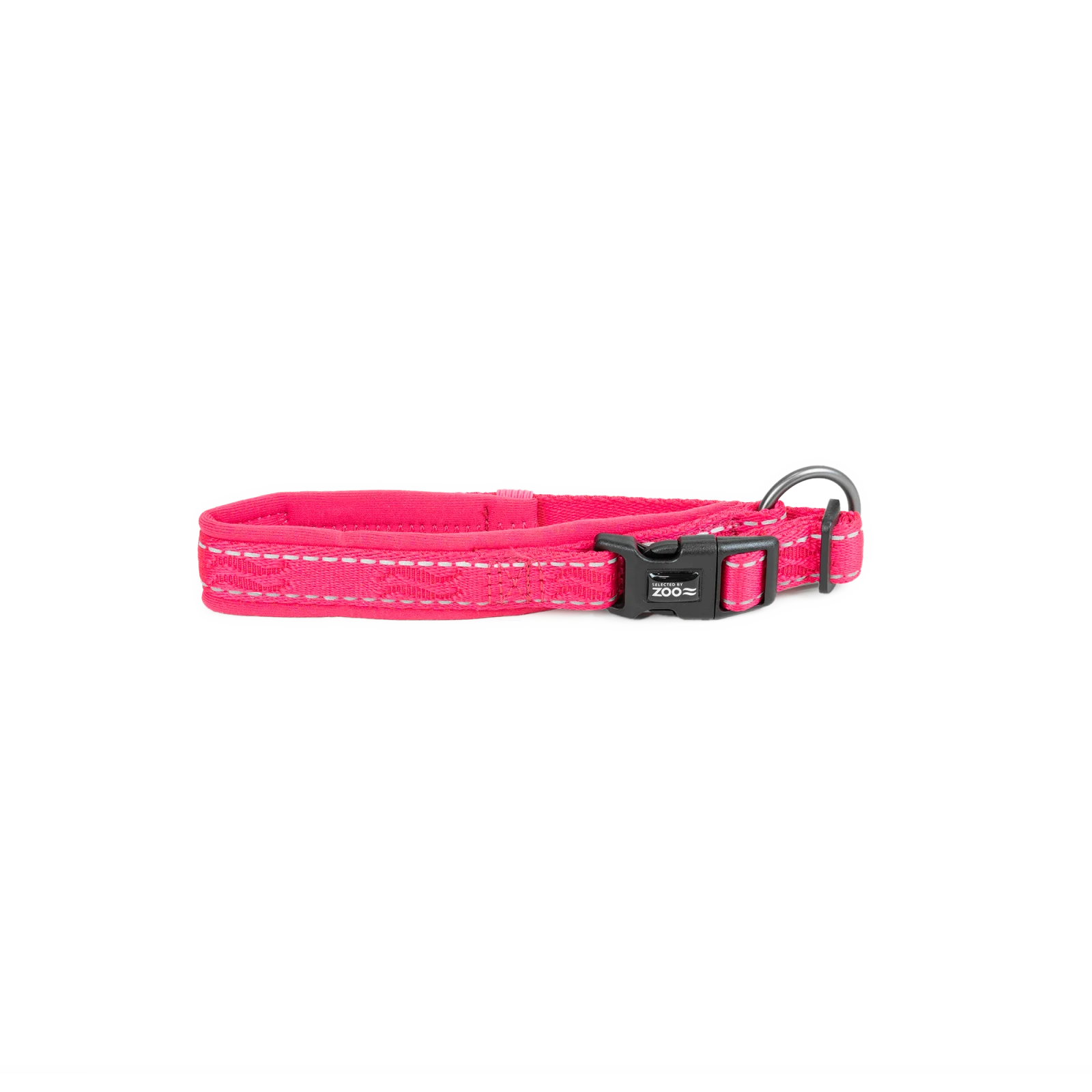 Hundhalsband Rufus vadderat st盲llbart Rosa