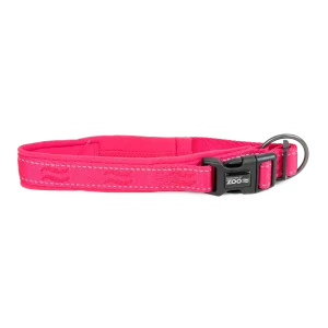 Hundhalsband Rufus vadderat st盲llbart Rosa