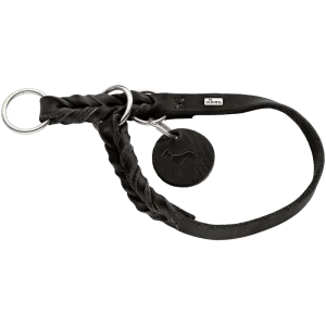 Hundhalsband St盲llbart Solid Education Halvstryp Svart