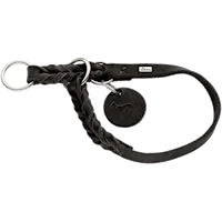 Hundhalsband St盲llbart Solid Education Halvstryp Svart