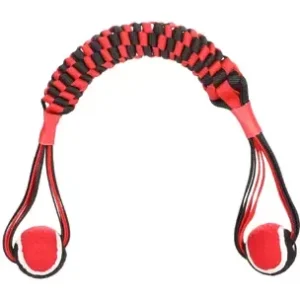 Hundleksak Movas Vävd Stick&Boll Röd/Svart 55Cm