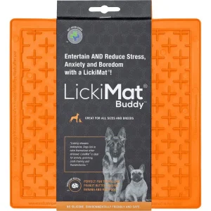 Hundskål Lickimat Buddy Orange 20X20Cm