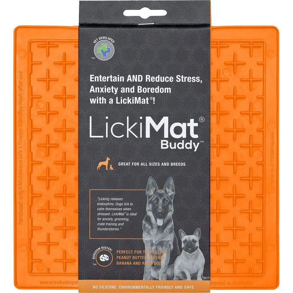 Hundskål Lickimat Buddy Orange 20X20Cm - Image 2