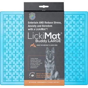 Hundskål Lickimat Buddy Xl Lys blå 30,5X25,5Cm