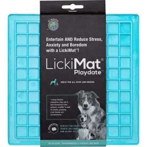 Hundskål Lickimat Playdate Lyseblå 20X20Cm