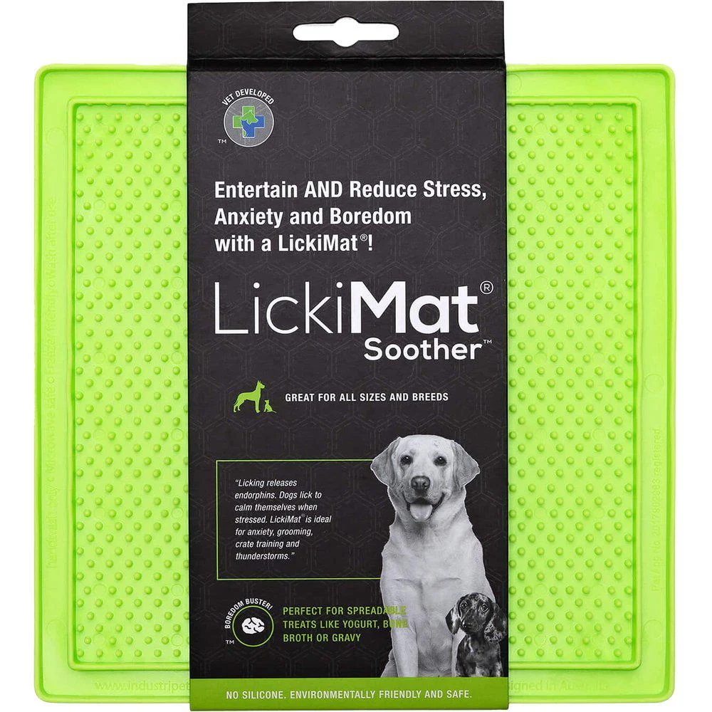Hundskål Lickimat Soother Grön 20X20Cm