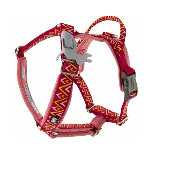 Hurtta Razzle-Dazzle ECO Y-sele 65-80 cm, Beetroot