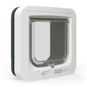 Hvit SureFlap Kattedør med Microchip