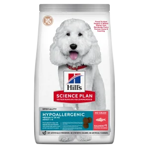 Hypoallergenic Adult Medium t酶rrf么r for hunder med laks