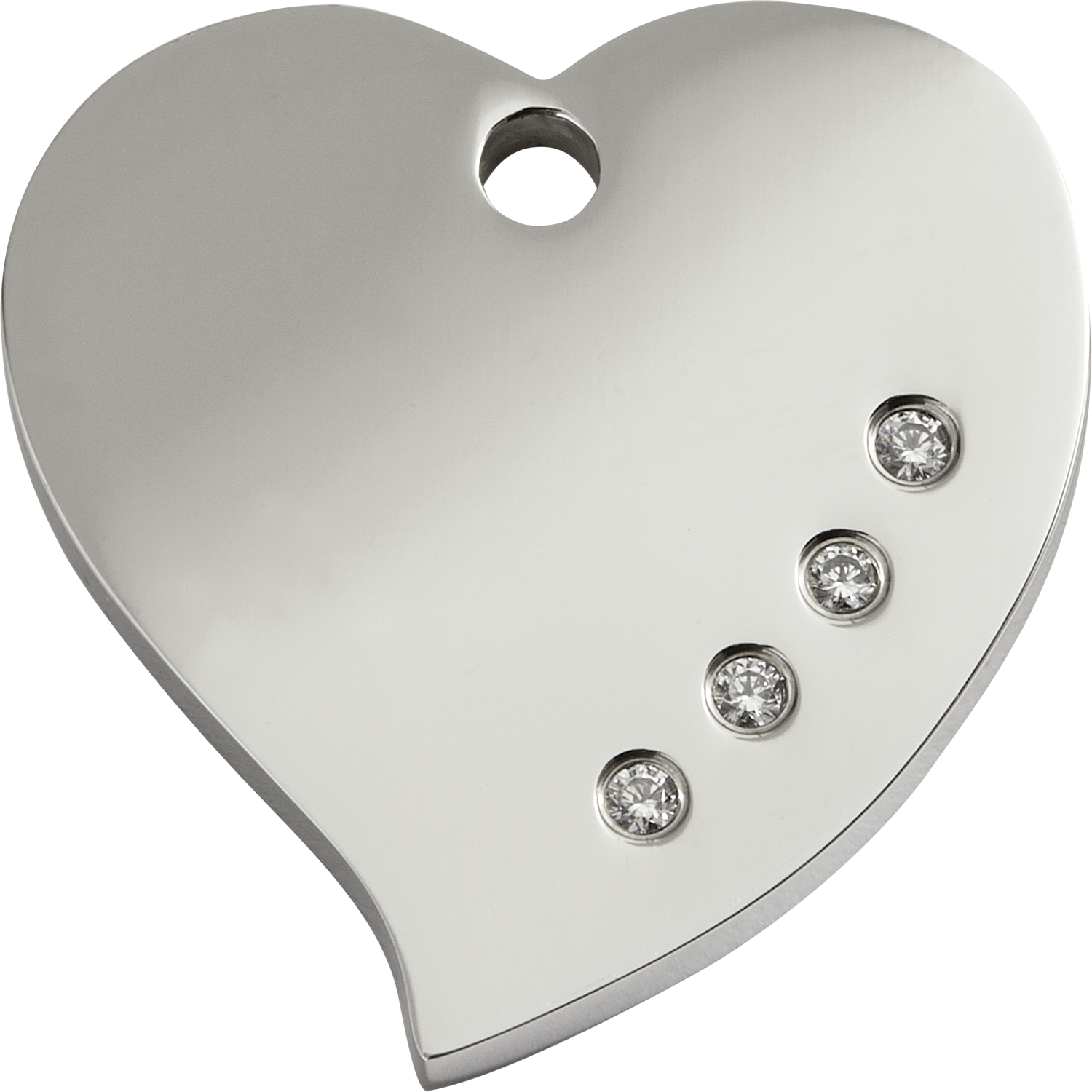 ID-Brikke Diamante Swarovski Hjerte