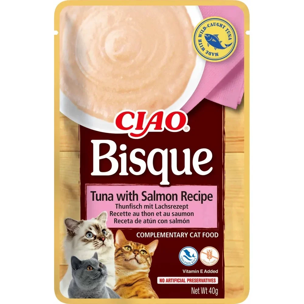 Inaba våtfòr katt – Ciao Bisque tunfisk og laks