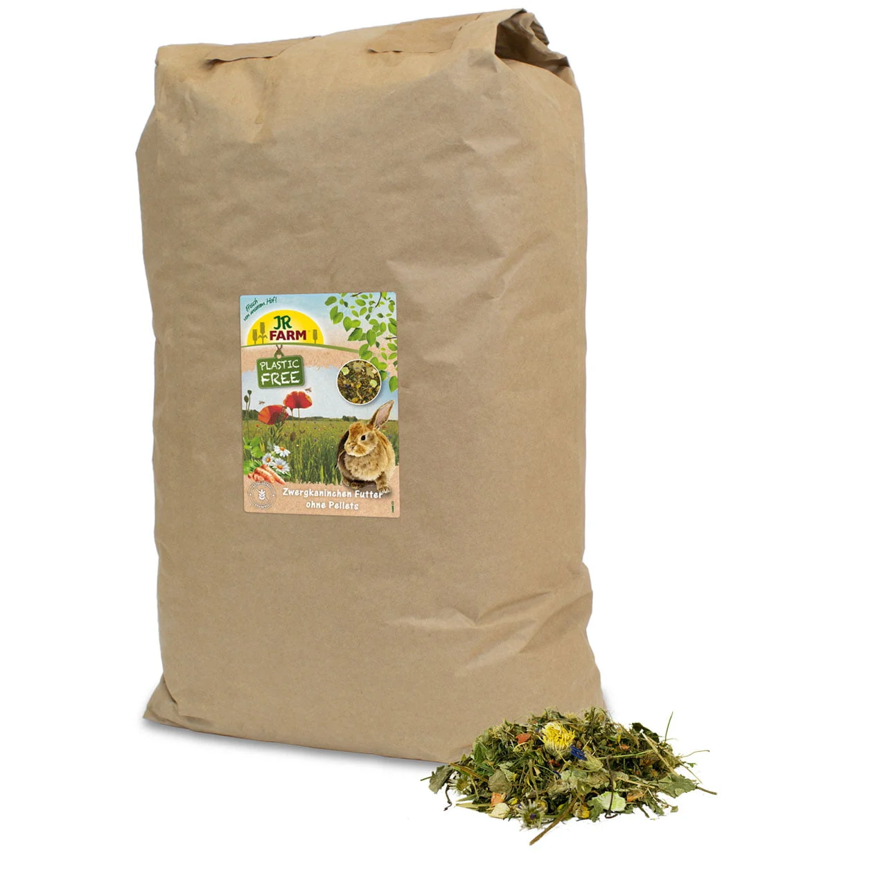 JR Farm Urteblanding Dvergkanin u/pellets 5kg
