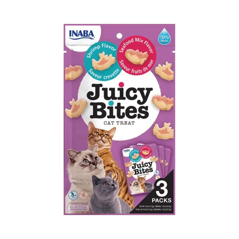 Juicy Cat Bites Shrimp and Seafood Flavor