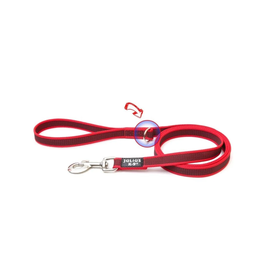 Julius-K9 Super grip line med håndtag og D-ring