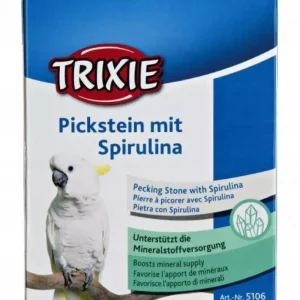 Kalkstein til papegøye med spirulina