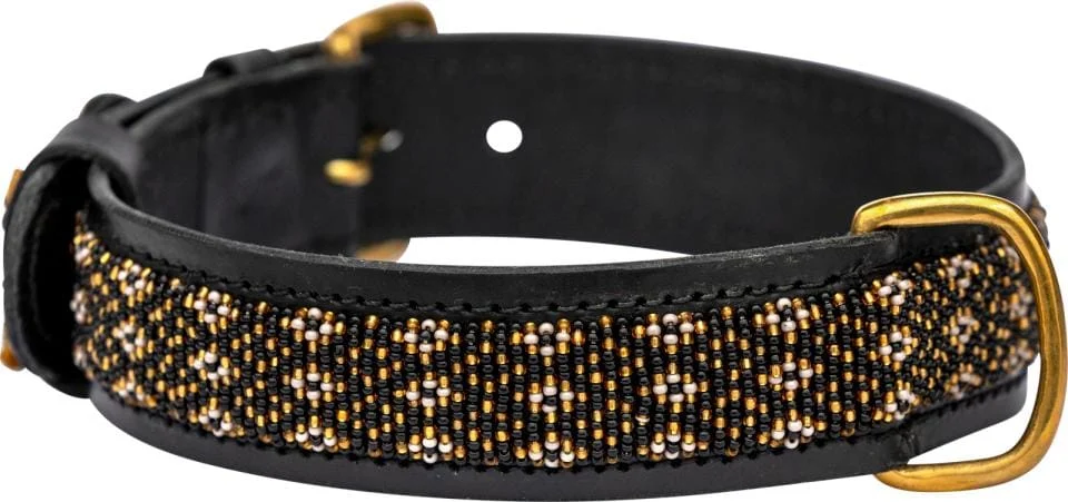 Kampuni lærhalsbånd Faraja Grå L 61×3,5cm