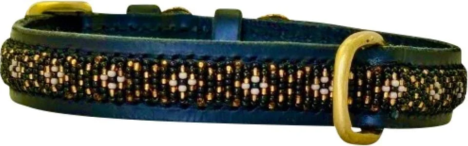 Kampuni lærhalsbånd Skinny Faraja Grå L 61×2,1cm