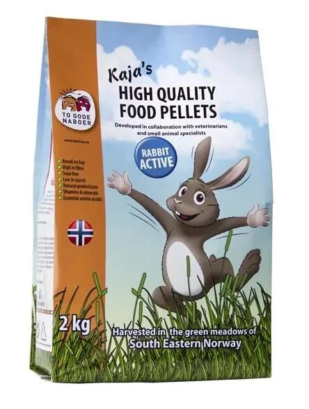 Kaninpellets Kaja`s Kanin Aktiv 2Kg To Gode Naboer