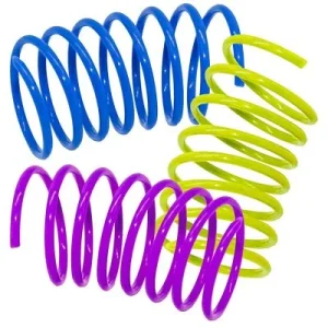 Katteleke 10 stk Spiralfjær, Mix Farge 5Cm