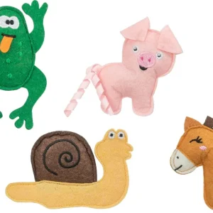 Katteleke Farm Animals filt m/catnip 8-11cm
