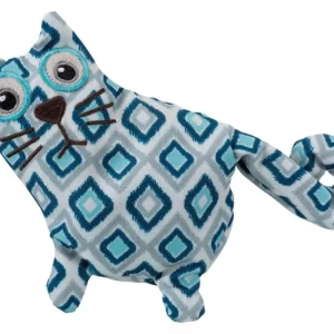 Katteleke Katt i Plysj fylt m/bokhvete 15cm