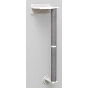 Kattemøbel til vegg sett I hvit/grå ø35x130x25cm