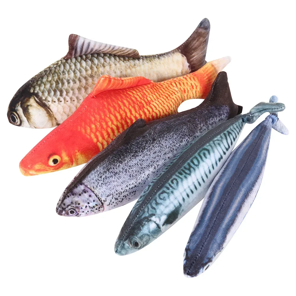 Kattemynteleke fisk i myk plysj - Image 2
