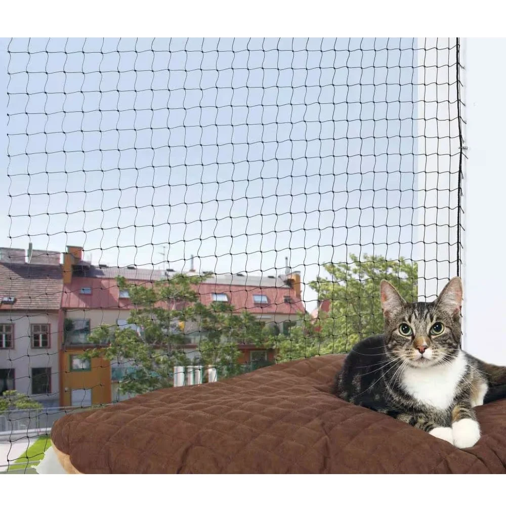 Kattenett til balkong og terrasse – Svart