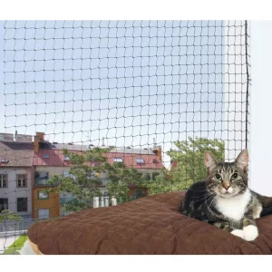 Kattenett til balkong og terrasse – Svart