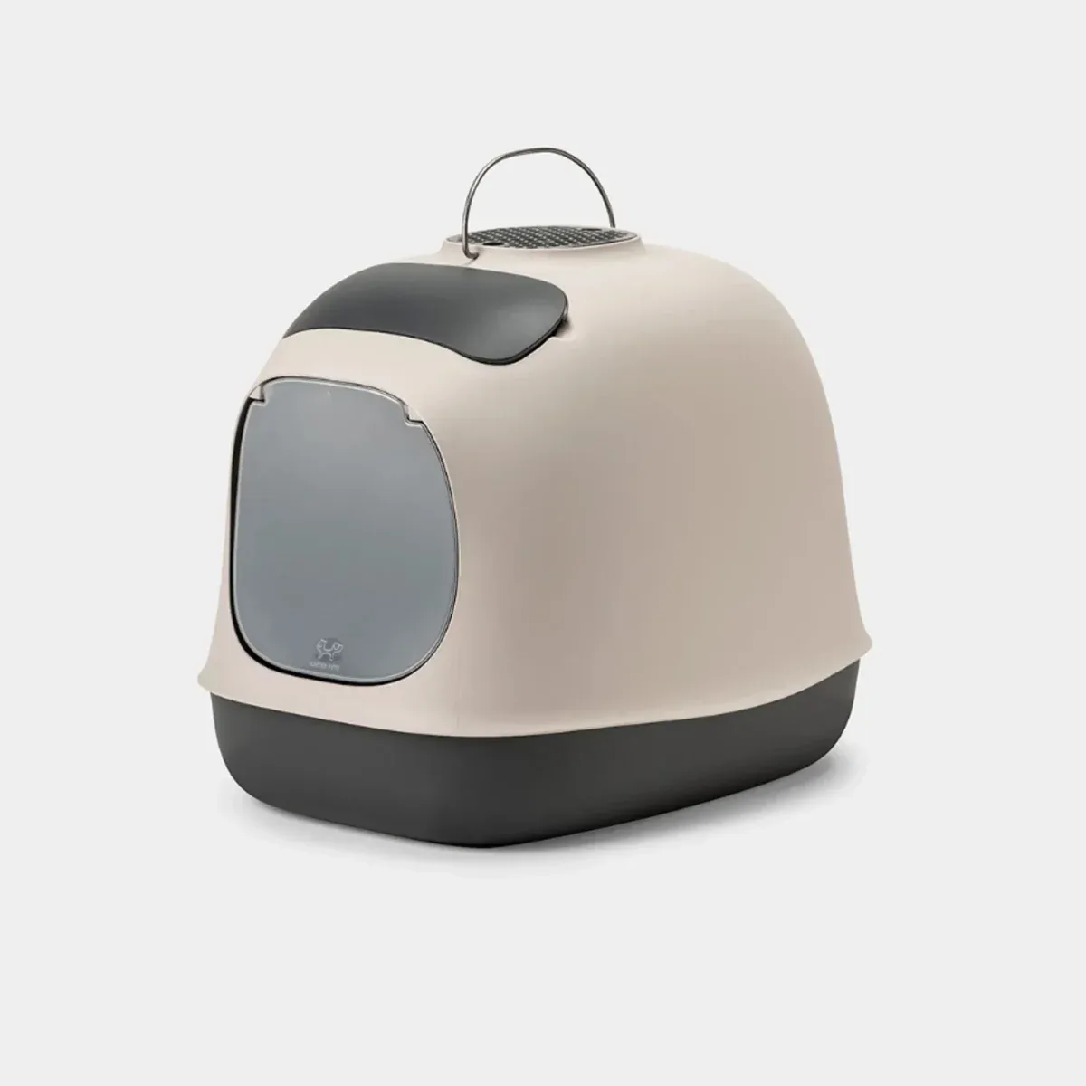Kattetoalett med tak og kullfilter – beige