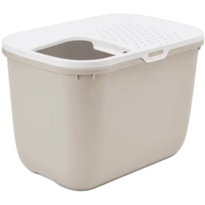 Kattl氓da Hop in med tak Beige