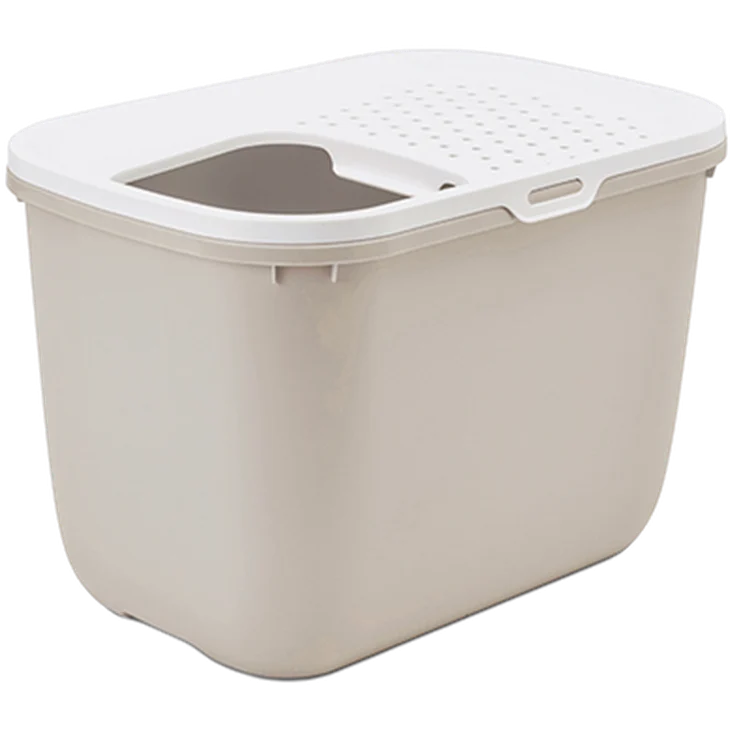 Kattl氓da Hop in med tak Beige