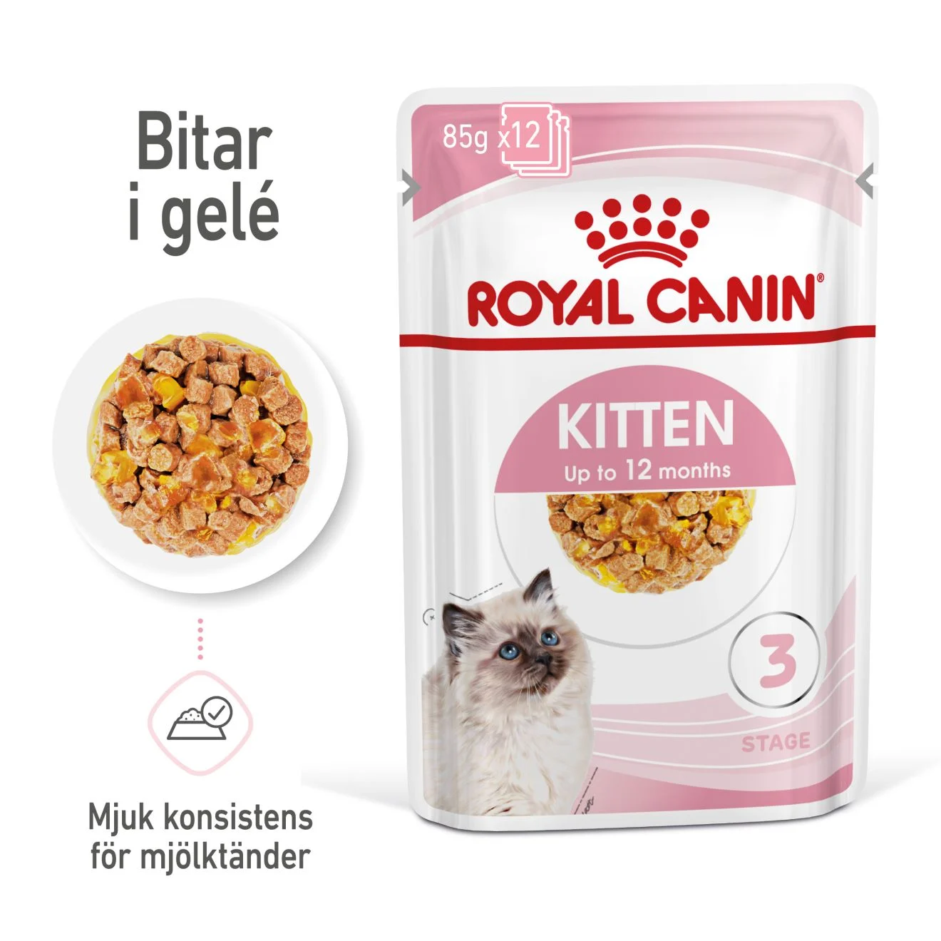 Kitten Jelly V氓tf么r for kattunger