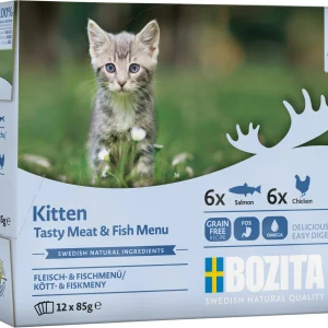 Kitten Meat&Fish in Sauce V氓tfor til katt 12x85g