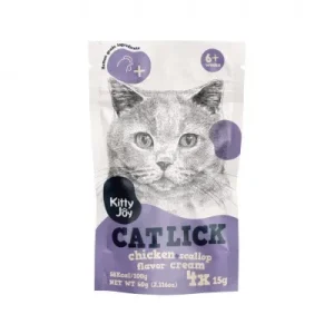 Kitty Joy cat lick kylling og kamskjell 4x15g