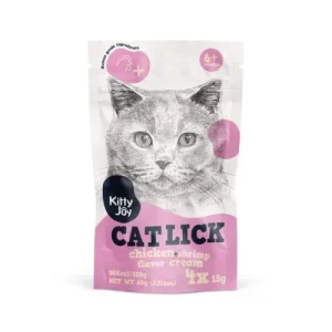 Kitty Joy cat lick kylling og reker 4x15g