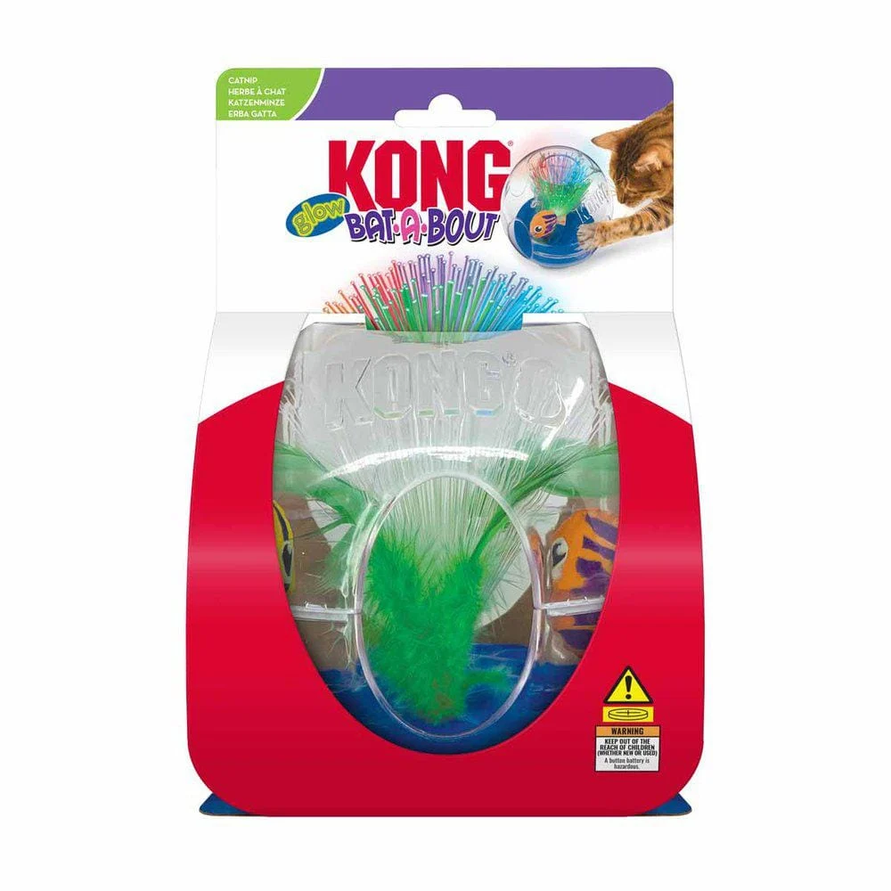 KONG Cat Bat-A-Bout Glow Aquarium 14×15,5×15,5cm