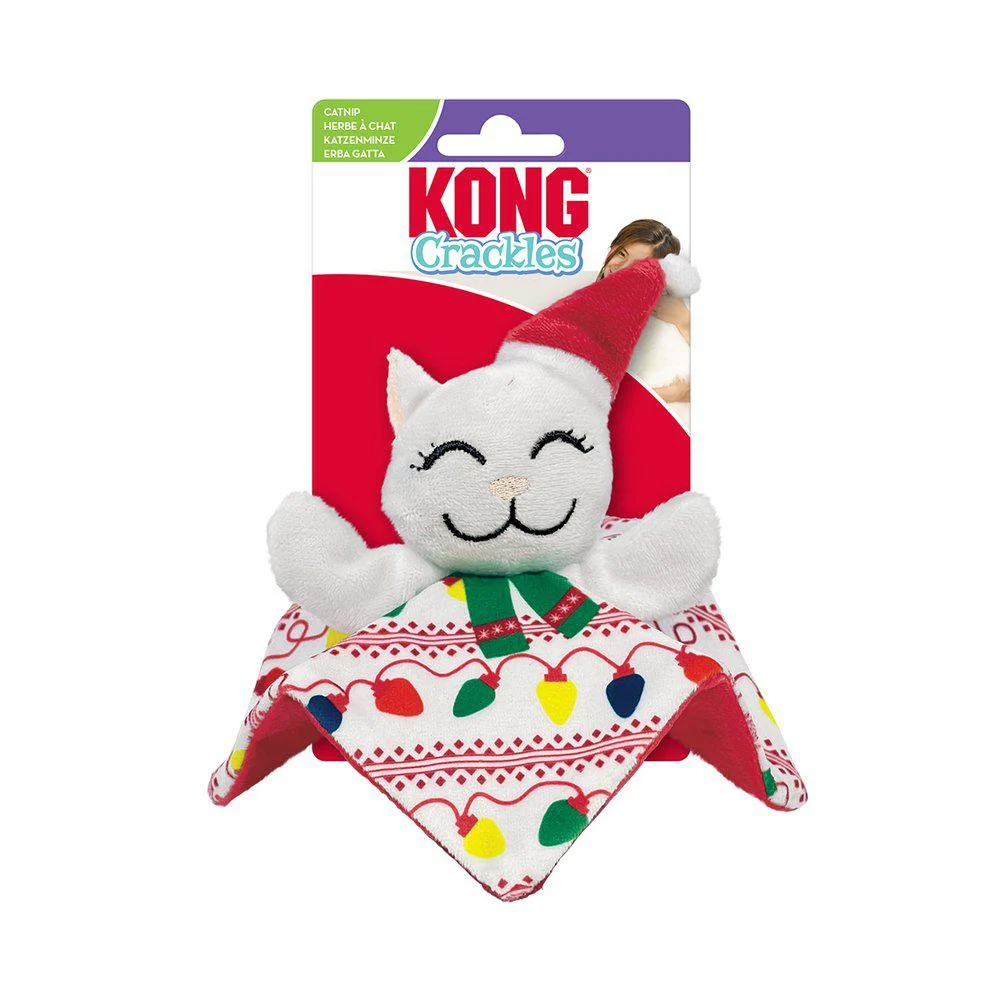 KONG Cat Holiday Juleleke Crackles Santa Kitty 17x14x3cm