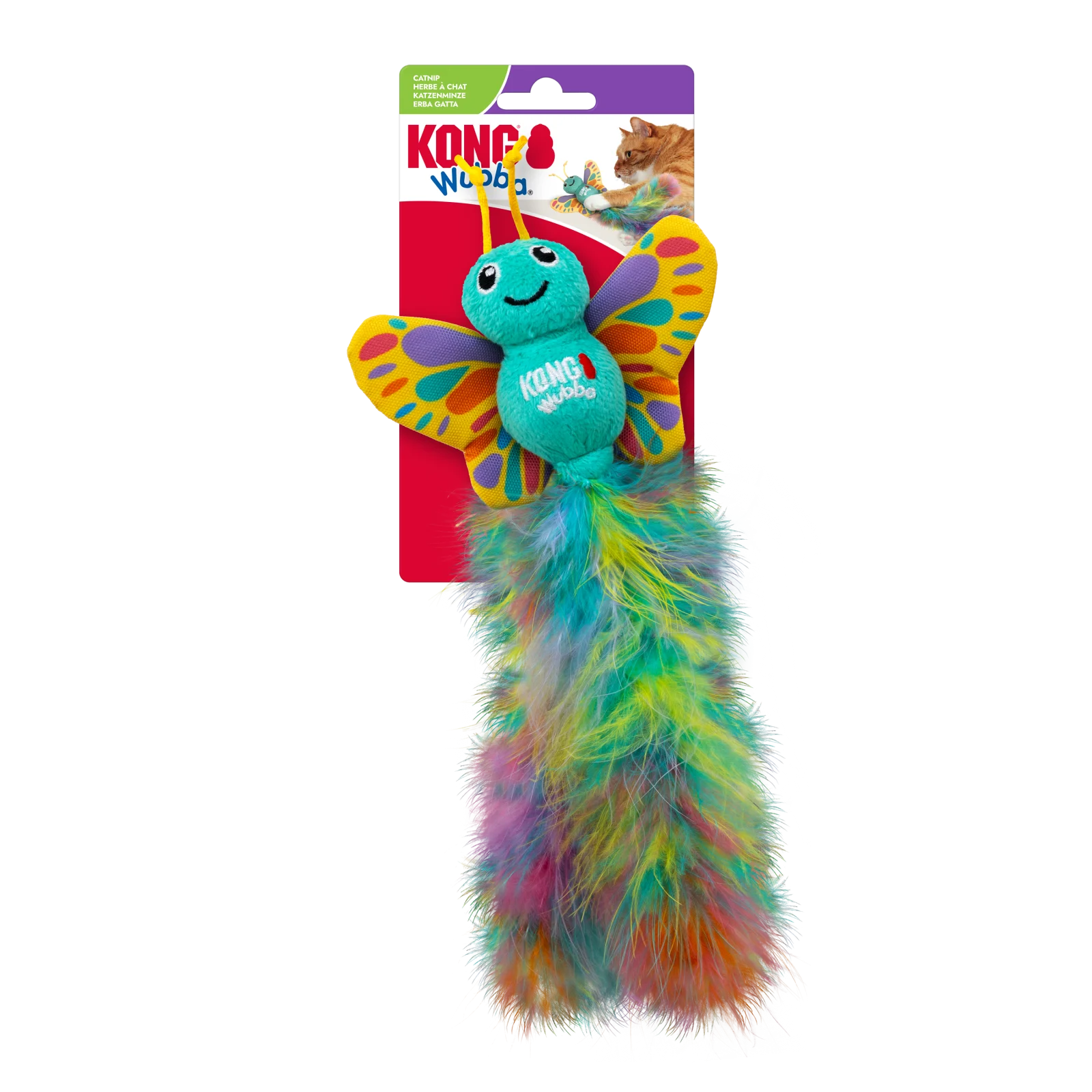 KONG Cat Wubba Butterfly