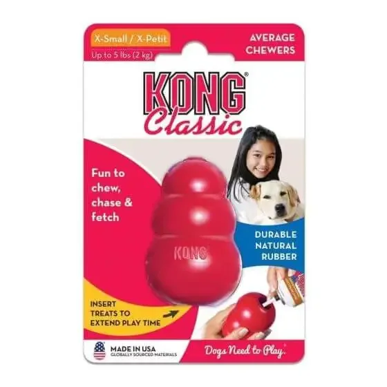 KONG Classic – Slitesterk hundeleke for lek og tygging
