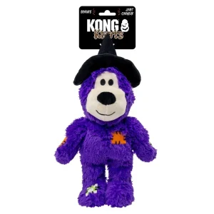 KONG Halloween Wild Knots Witch Bear Purple M/L 25,5x23x8,5cm