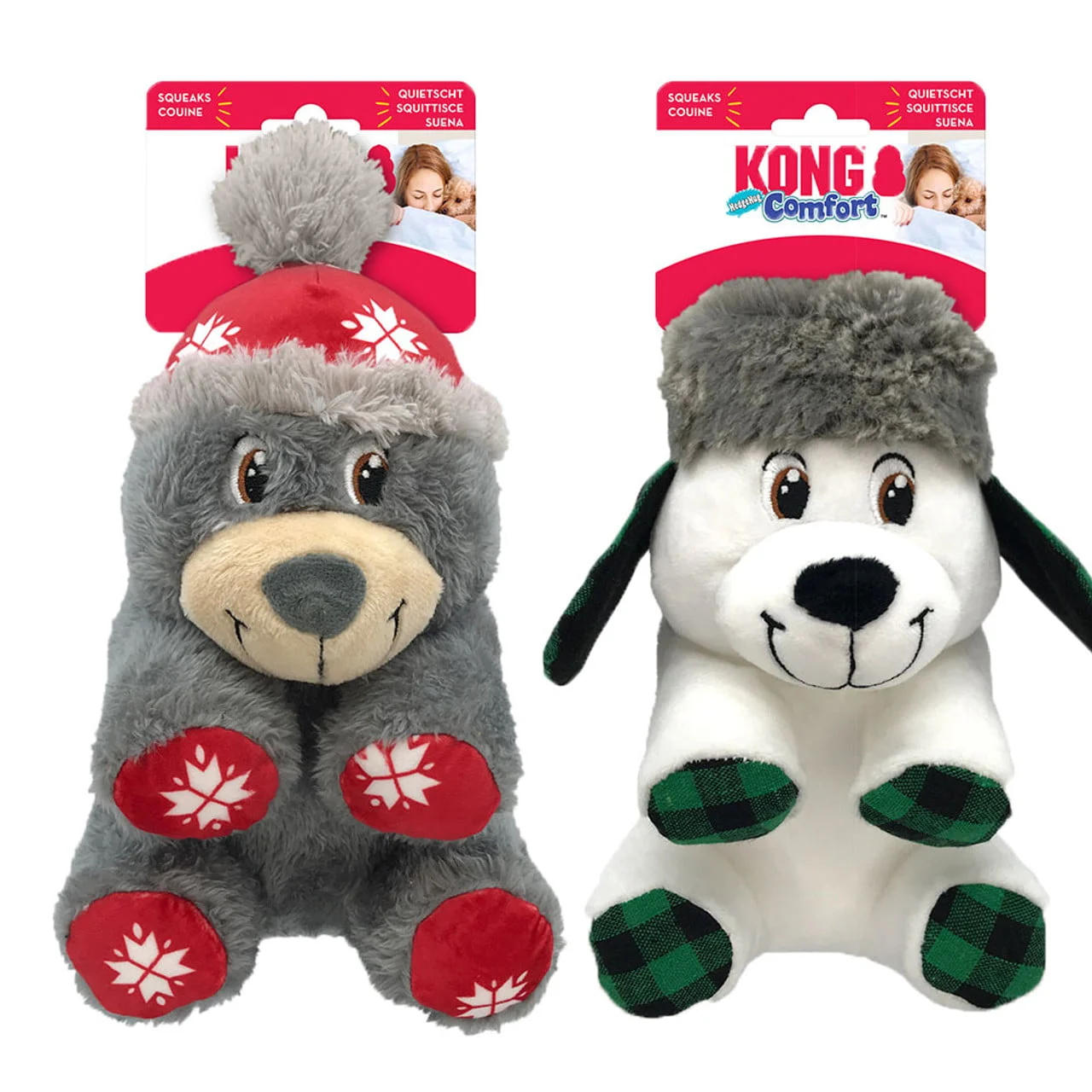KONG Holiday Juleleke Comfort Bjørn M/L